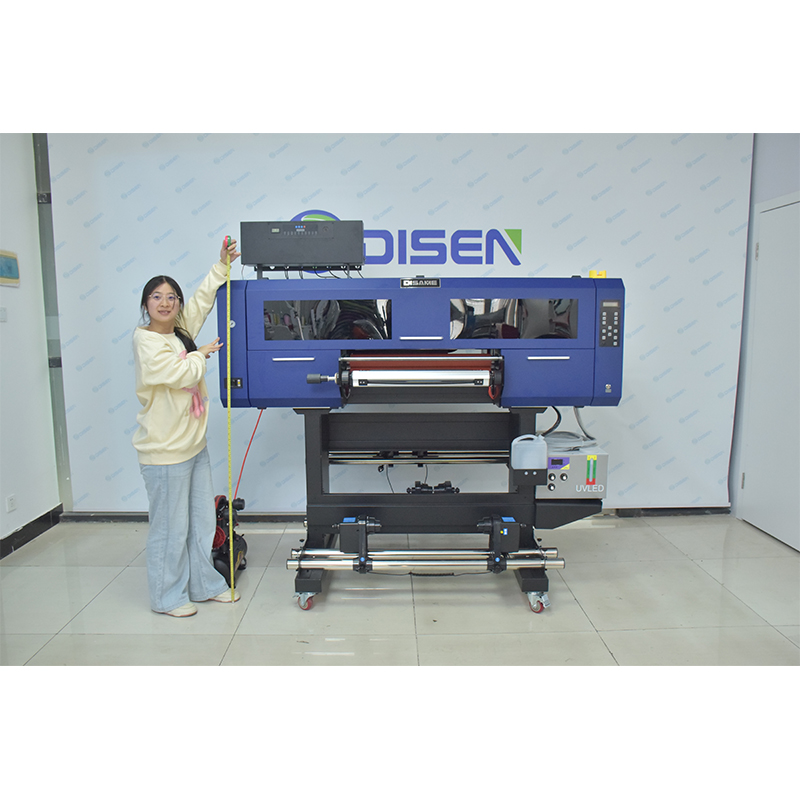 60cm UV DTF Máy in nhãn pha lê ptinting In 3D nhiều màu giá xuất xưởng