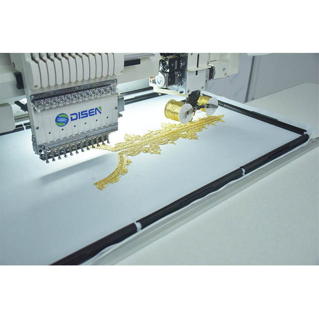 Máy thêu Cording Tape 1200 * 500mm mũ áo thun thêu