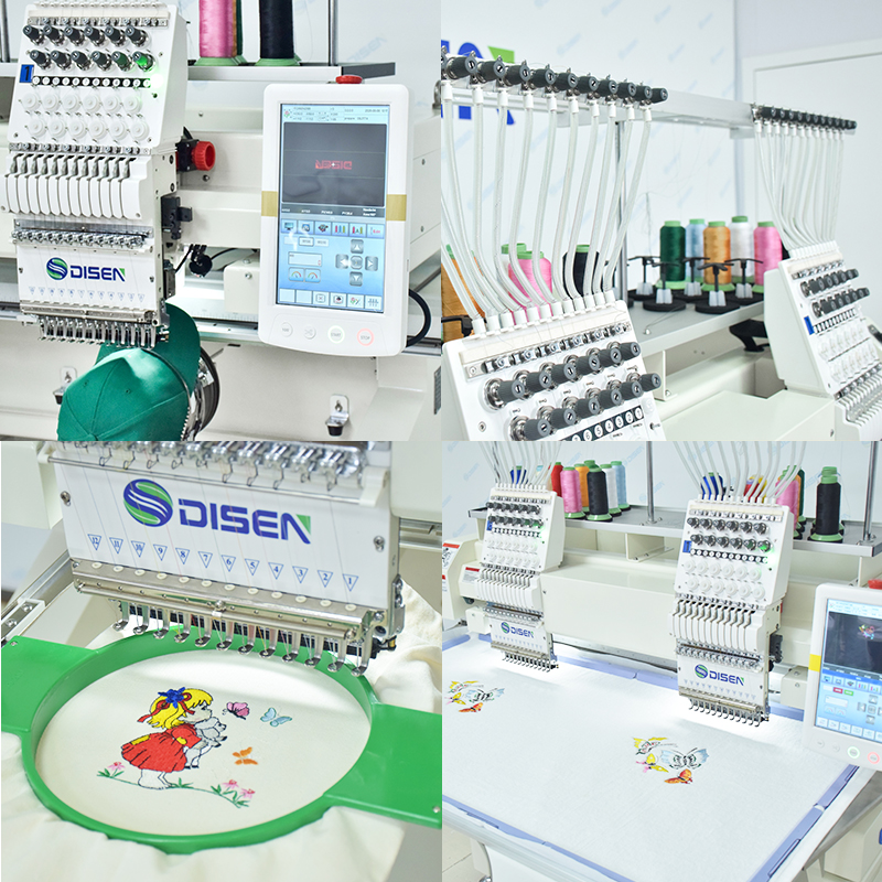 Máy thêu vi tính hai đầu Disen 600 * 600mm